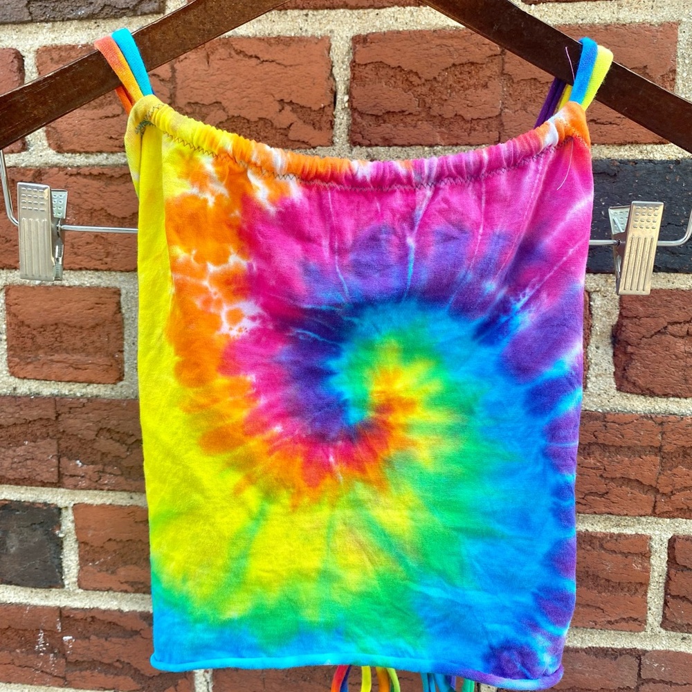 Hippie Tie Dye Crop Top